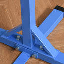 Sbarra per Ginnastica Artistica o Danza Classica Altezza Regolabile 92-150 cm in Acciaio e Legno Blu  