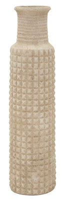 Vaso da Esterno Sand Ø28x110 cm in Resina Beige      