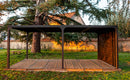 Pergola da Giardino 3,6x6 m in Alluminio con Tenda Laterale Grigio Antracite