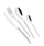 Servizio Set di Posate 24 pezzi in Acciaio Inox Eme Loto Bianco 19