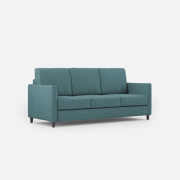 Divano 3 Posti 198x85x85 cm Karay in Tessuto Petrolio prezzo