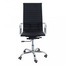 Poltrona da Ufficio Isabelle 60x60x115/125 h cm in Poliuretano Nero