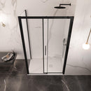 Box Doccia Angolare 80x130 cm 1 Anta Scorrevole in Cristallo Trasparente 6mm H195 Bonussi Eliane