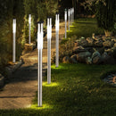 Set 8 Lampade da Giardino Segnapasso H70 1W con Pannello Solare