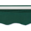 Tenda da Sole a Manovella 3x2 m ad Angolazione Regolabile in Alluminio Acciaio e Poliestere Verde      