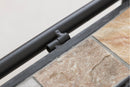 Panca da Giardino 123x53x91 cm in Ferro Battuto con Mosaico Soriani Cipro