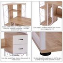 Scrivania da Ufficio Porta PC con Scaffale 133x55x123 cm 
