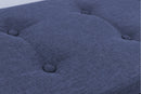 Baule Cassapanca Pouf Contenitore in Polyestere Soriani Blu