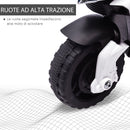 Moto Elettrica per Bambini 6V con Fari e Clacson Bianco