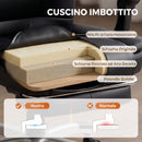 Sedia da Ufficio Ergonomica 65x67x112-122 cm Reclinabile 150° con Poggiapiedi in Cotone e Metallo Nero      