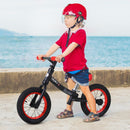 Bicicletta Pedagogica per Bambini 10" Senza Pedali  Nera e Rosso
