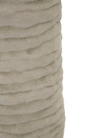 Vaso Lima Open Ø15,5x40 cm in Ceramica Grigio e Oro      