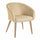 Poltrona Relax in Legno e Tessuto Colore Beige Chiaro Mod. Morla 60x58x77H cm