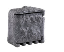 Torretta 2 Spine Shuko + Timer da Esterno  IP44 in Poliestere Grigio