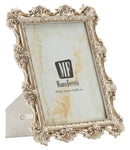 Cornice Florence 21,5x2x26,8 cm in Resina e Vetro Argento      