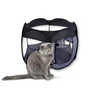 Box per Cuccioli di Cane 100x75 cm Recinto Pop-Up Cuccia per Piccoli Animali in Poliestere Nero      