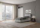 Letto Singolo Demas Testata Inclinata  Cemento Varie Misure
