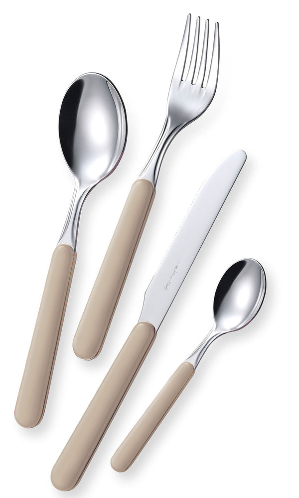 sconto Servizio Set di Posate 24 Pezzi in Acciaio Eme Bonita Sabbia 7528