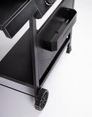 Barbecue a Gas 3 Bruciatori 109,5x51x98,7h cm Accensione Piezoelettrica in Acciaio Louis Nero