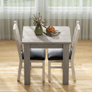 Tavolo da Pranzo Allungabile per 4-6 Persone 140x80x77,5 cm in Legno e Acciaio Grigio e color Legno      