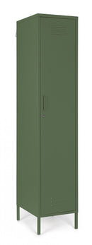 Armadio 1 Anta 46x38x185 cm Cambridge in Acciaio Verde