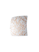Plafoniera Quadrata Pois Arancio Vetro Moderna Led Soffitto Parete 18 watt Luce Naturale