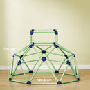 Gioco Arrampicata per Bambini Ø182,5x119 cm a Cupola con Bordi Smussati in PP Verde e Viola      