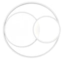 Plafoniera da Interno a LED in Metallo Bianco Opaco