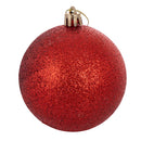 Set 12 Palle di Natale Ø8 cm in Plastica Rosso