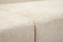 Divano Island Bianco 238x92x78 cm in Spugna e Poliestere Bianco      