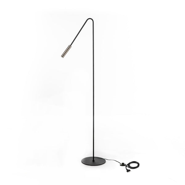 Lampada da Terra a LED 23x23xH145 cm in Metallo Vega Nero acquista