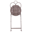 Set Bistrot Tavolo e 2 Sedie da Esterno in Ferro Tortora Provence Breakfast      