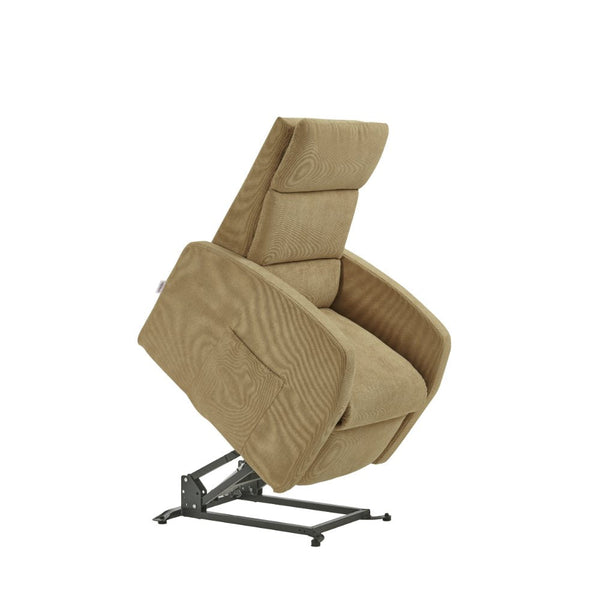 acquista Poltrona Alzapersona Elettrica 2 Motori 72x111x86 cm Martina in Microfibra Dispositivo Medico 1 Cammello