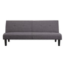 Divano Letto Prontoletto Click Clack Rivestimento in Tessuto Grigio Oliver
