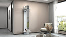 Mobile Appendiabiti con Specchio 50x32x191 cm Kompact Bianco Lucido  