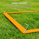 Set Agility Dog con Anello e Barra per Salto Paletti Slalom Fischietto Palline e Borsa Arancione      