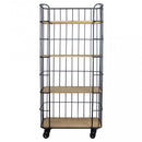 Mobile  Amyas 77x39,5x168 h cm in Legno Nero