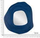 Specchio da Muro Dalia Blu 90x4x97 cm in MDF e Specchio Blu      