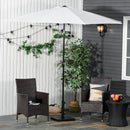 Base per Ombrellone 13kg con Finitura Lucida 40x40x43 cm in Cemento Nero