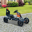 Go-Kart a Pedali per Bambini Arancione e Nero 
