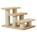 Scaletta per Gatti 3 Gradini 45x35x34 cm Beige