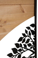 Pannello da Muro Arc Ferro e Wood Set 3pz 105x2x70 cm in Ferro e MDF Nero e Marrone      