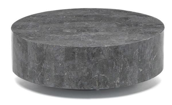 acquista Tavolino da Salotto 85x85xH28 cm in Pietra fossile Round 1 Grigio