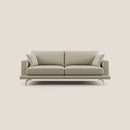 Divano 3 Posti 198x88x93 cm in Tessuto Panna
