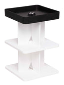 Tavolino Moderno 40x40x60,5 cm in Polipropilene Rigido Nero