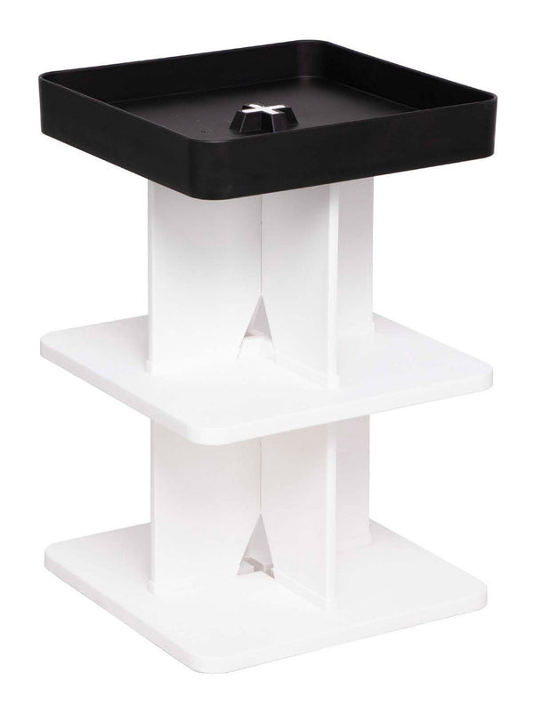 Tavolino Moderno 40x40x60,5 cm in Polipropilene Rigido Nero sconto