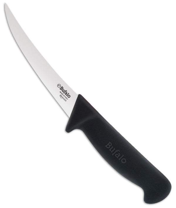 sconto Coltello per Disosso Curvo Lama 13 cm Bufalo S102/13 Manico Nero