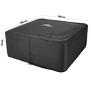 Copertura Termica Perimetrale Spa Per Vasca Idromassaggio Oslo Plus 188x188x70 cm in Poliestere e PU Nero  