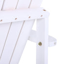 Sedia da Giardino in Legno 97x72,39x92,71 cm  Oklahoma Bianco