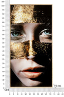 Dipinto su Tela Laccato Nairobi con Cornice 52x4x102 cm in Pino e Tela e Plastica      